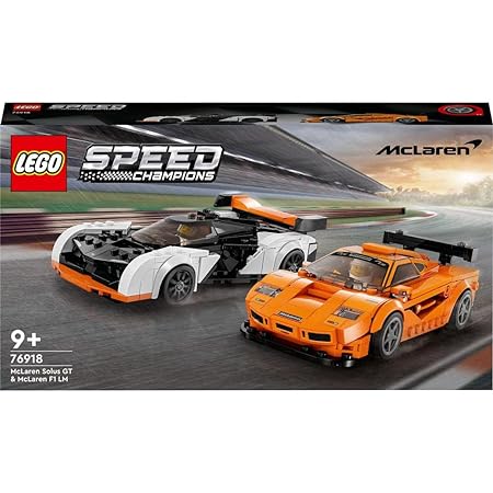 Lego 76918 Speed Champions Mclaren Solus Gt and Mclaren F1 Lm Building Toy Set - 581 Pcs - Multicolor