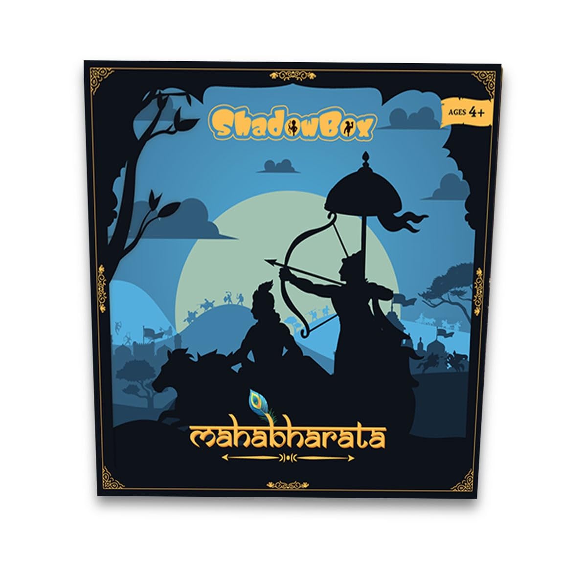 iOTales Shadow Box Shadowbox Mahabharata | Indian Mythology Storytelling STEAM Kit for Kids 4–10 | Educational Toy & DIY Craft | Companion App Included | Gift for Boys & Girls