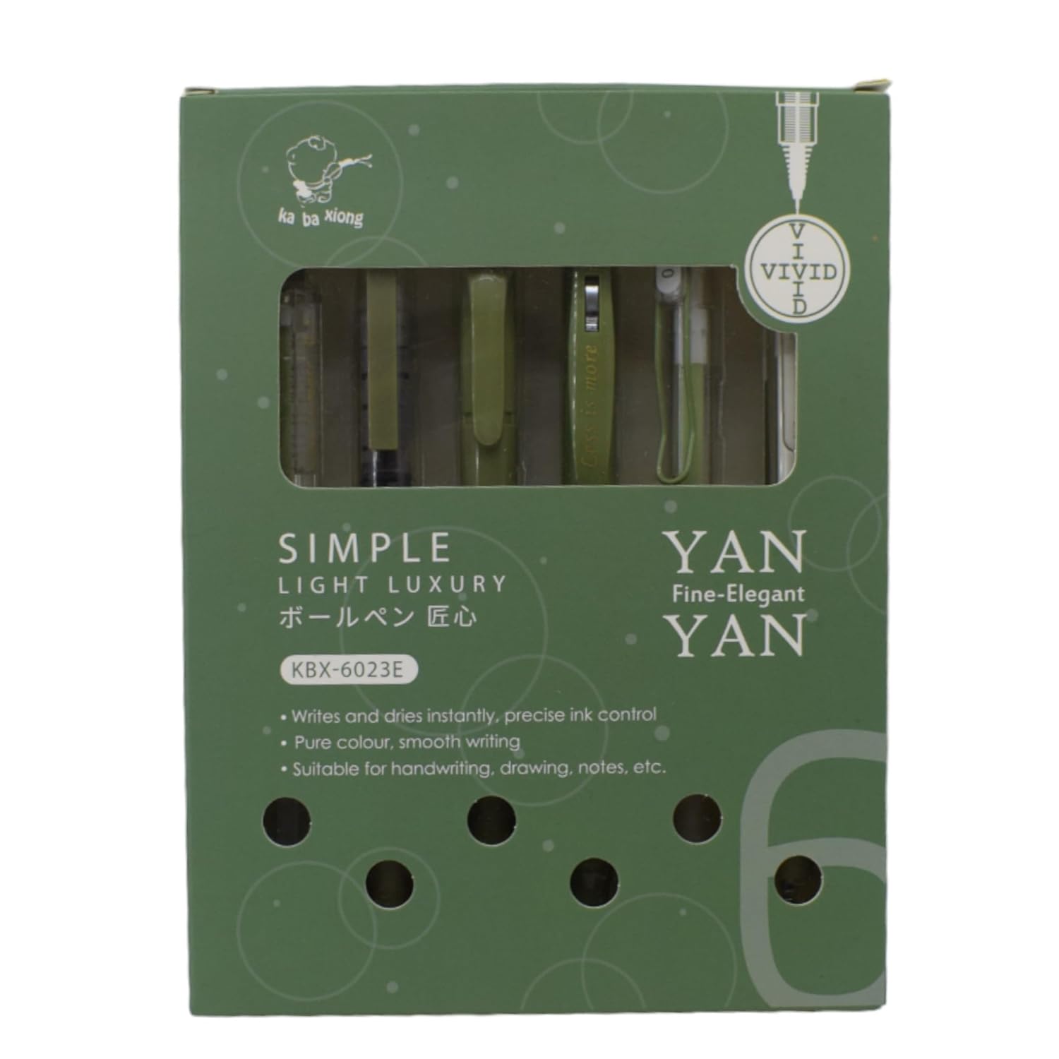 Stylish Retractable Gel Pen Set – Smooth Writing & Quick Dry Ink | 6 Pens in one Pack