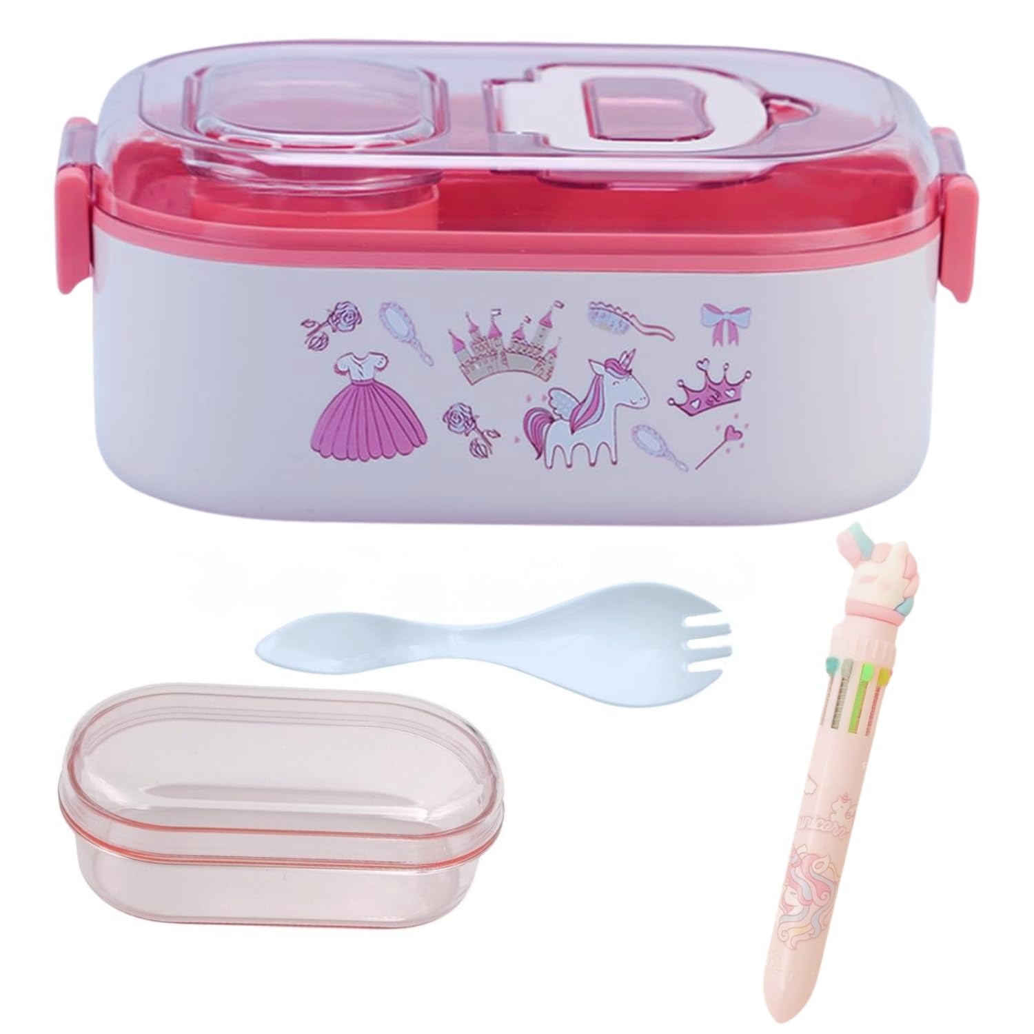 Panda Theme Lunch Box for Kids, Tiffin Box with Spoon and Coin Pouch, Lunch Box for School Kids, Lunch Box, Air-Tight Lunch Box, Insulated Lunch Box