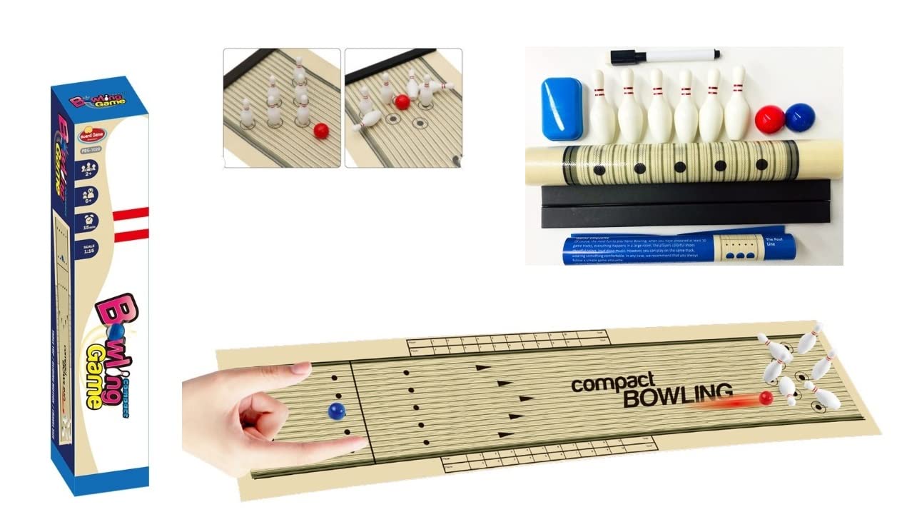 Desktop Bowling Game for Kids – Finger Bowling Game Set for Kids (Multicolor)