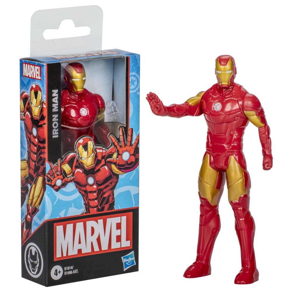 Marvel Mighty Hero Series Action Figure, 6-Inch Poseable Super Hero Toy for Kids