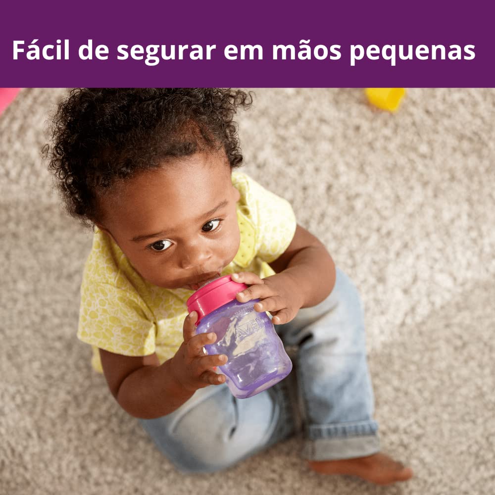 Philips Avent (9M+) Classic Plastic Spout Cup | Pink/Purple | SCF553/03 | 260Ml 9oz