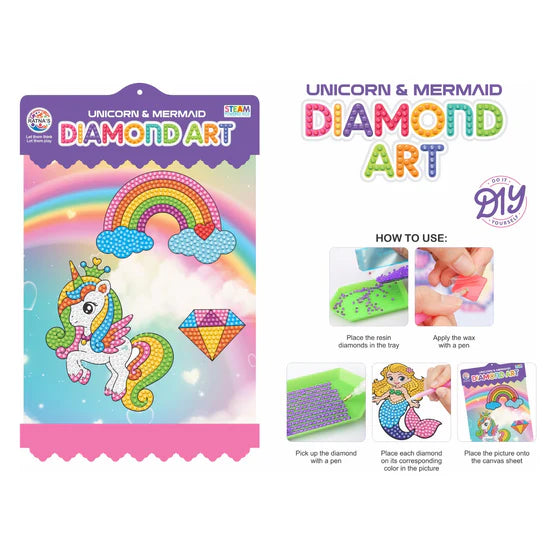 Ratna Diamond Art DIY Kit for Kids - Multicolor