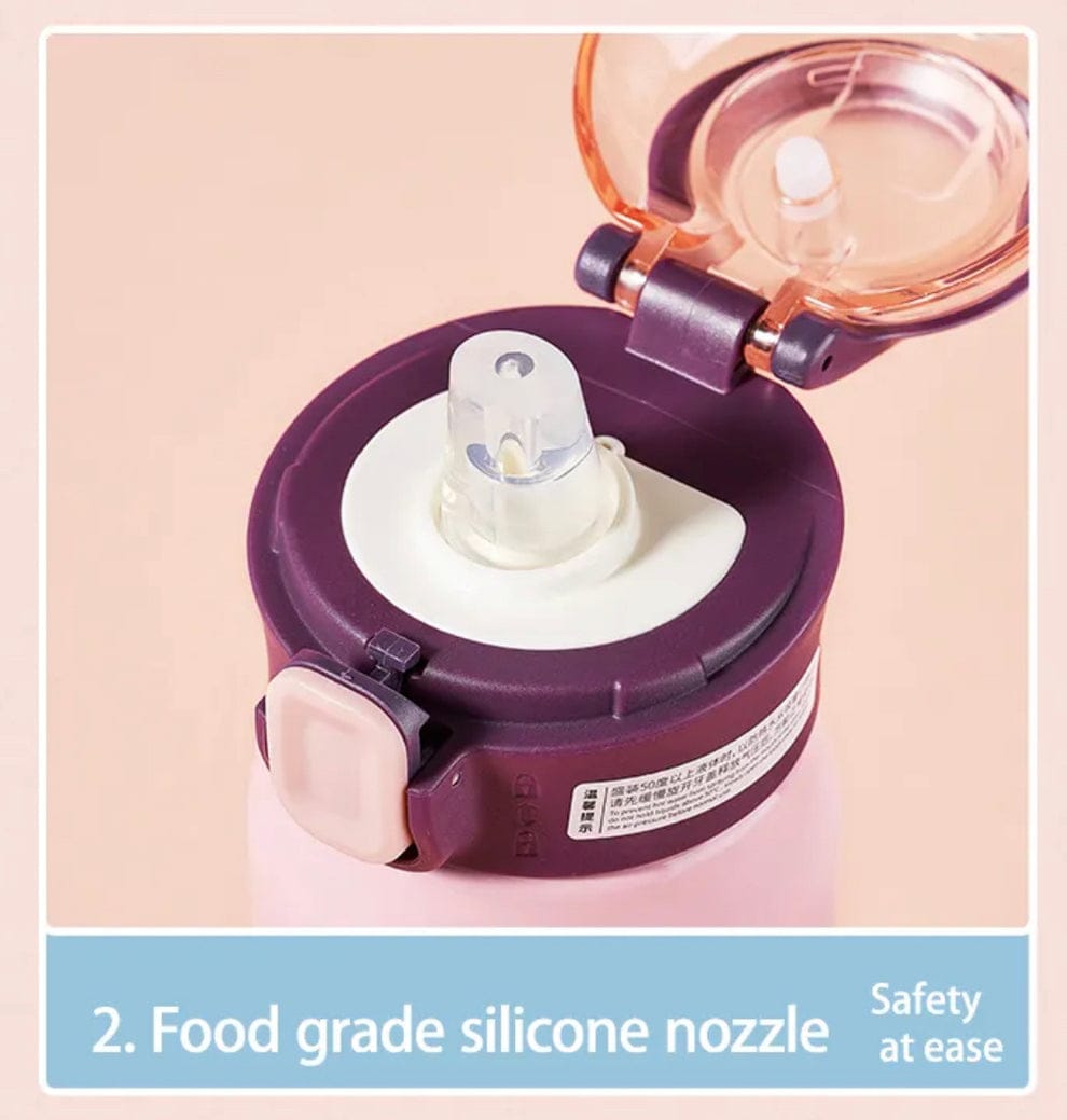 Insulated Stainless Steel Water Bottle for Kids | Double Walled Vacuum Insulated SS-304 Water Bottle | Cartoon Design Hot and Cold Water Bottle – 500ml