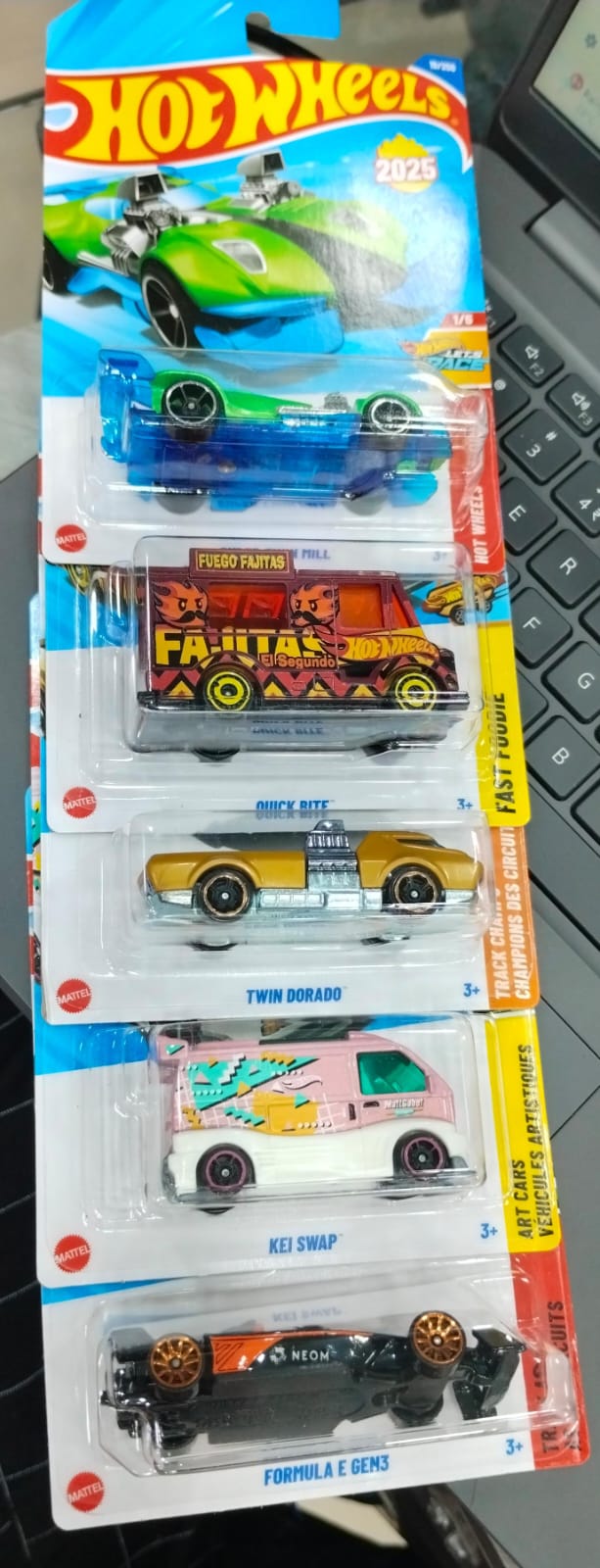 Hot Wheels Mainline - N Case (2025) - Combo Pack of 5 Cars - Long Card