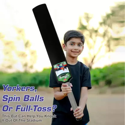 Aditi Toys Big Cricket Turf Bat 34.5 inch 1 Cricket Bat for Kids Above 10 year - Multicolour