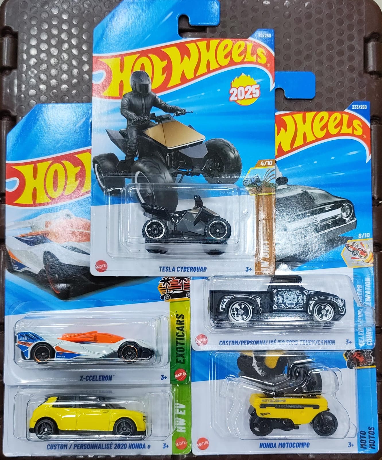 Hot Wheels Mainline - Combo Pack of 5 Cars - Long Card - 002