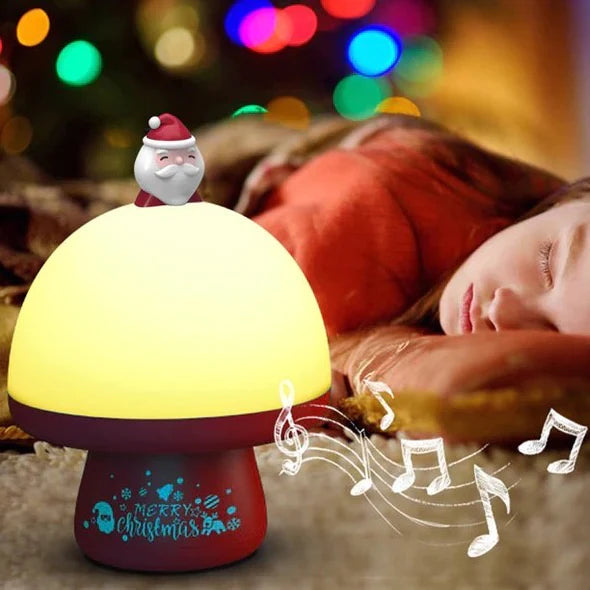 LED Night Light Christmas Projector Lamp USB Rechargeable Music Box Lamps for Kids - Color & Design May vary