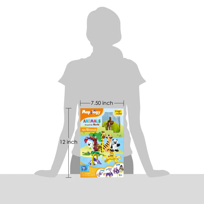 Imagi Make Mapology : Animals Around The World - Multicolor