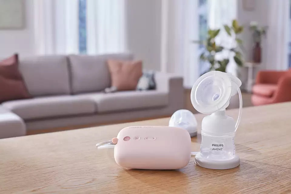 Philips Avent Electric Single Breast Pump, Personalised Experience, Flexible Silicone Cushion, Bottle, Natural Motion Technology, Quiet Motor | Multicolor | SCF395/11