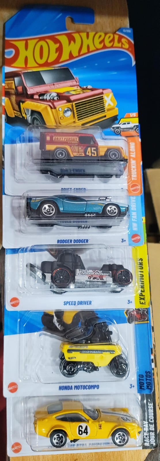 Hot Wheels Mainline - Combo Pack of 5 Cars - Mix Case 1