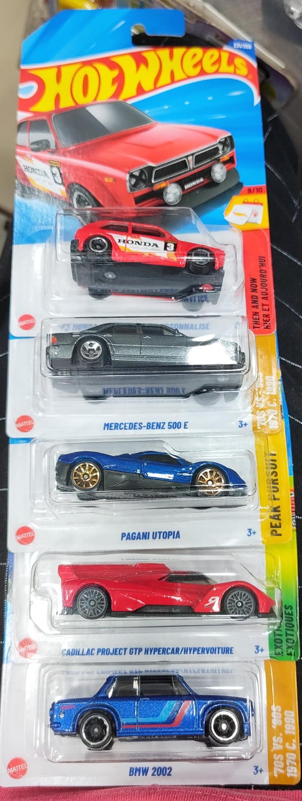 Hot Wheels Mainline - Combo Pack of 5 Cars - P Case & N Case Combo - Long Card (0)