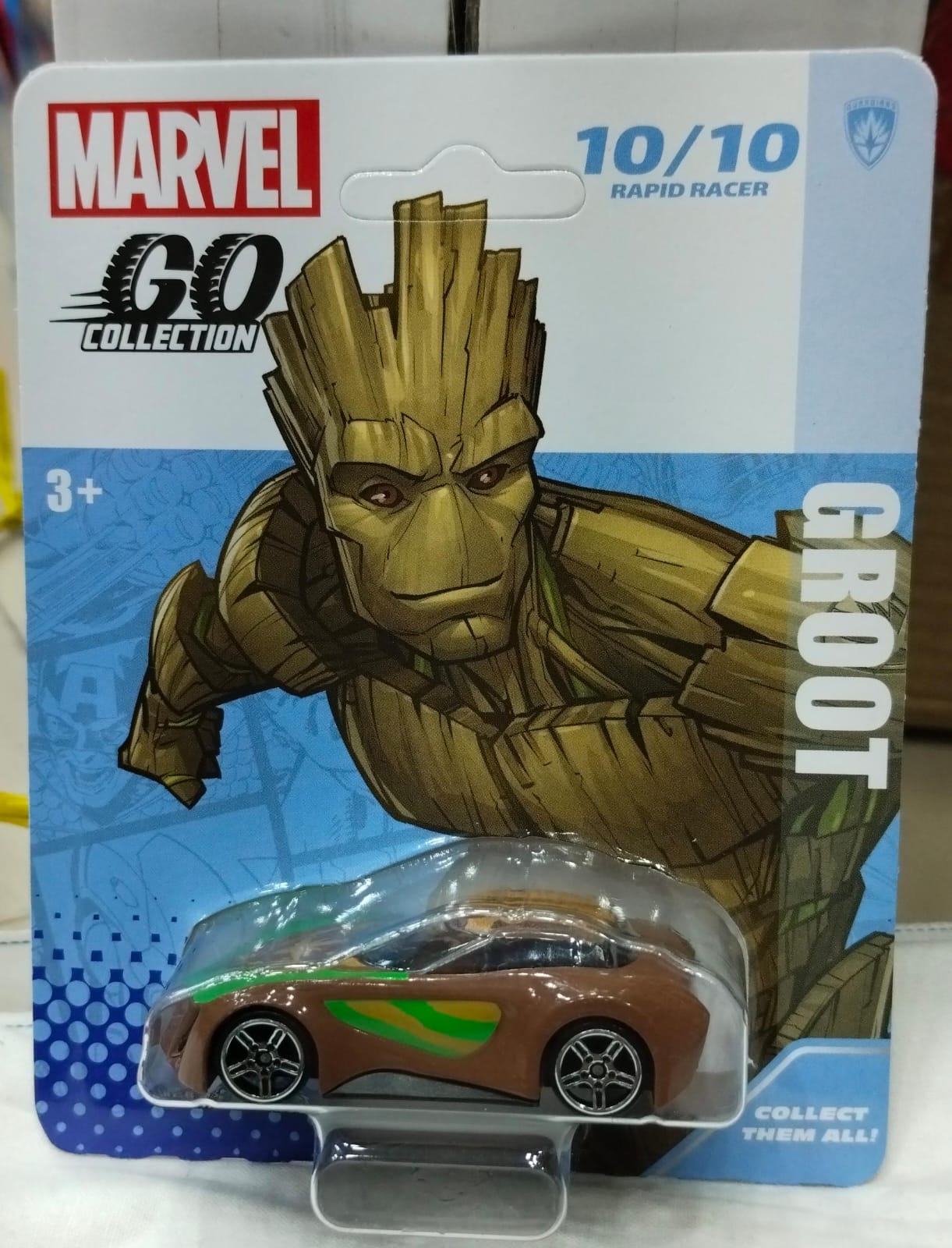 Hasbro Car Marvel Go Collection - 1:64 Scale - 10/10 - Groot - Green