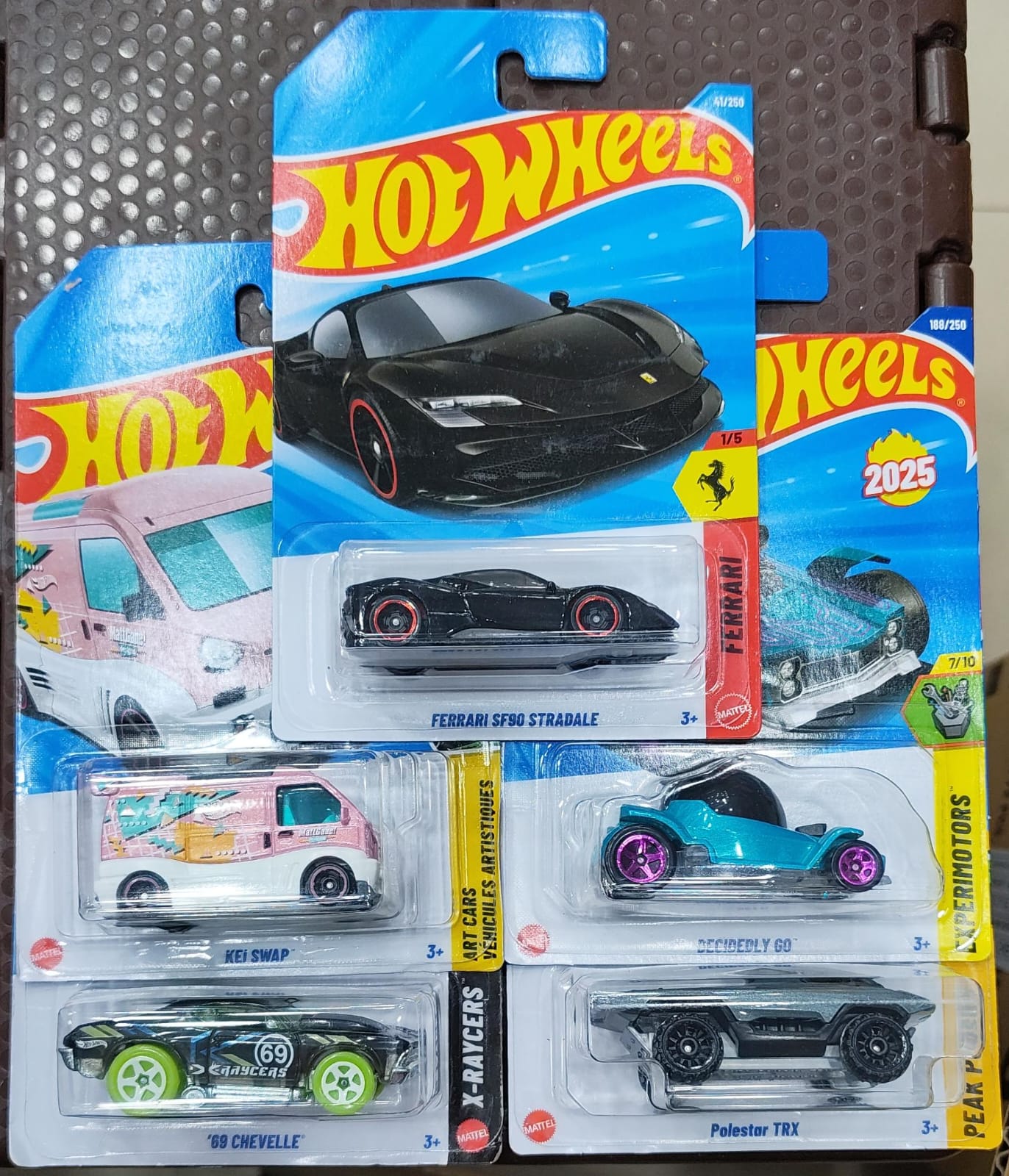 Hot Wheels Mainline - Combo Pack of 5 Cars - Long Card - 002