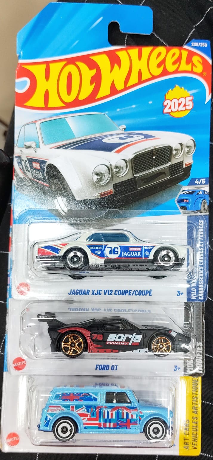 Hot Wheels Mainline - Combo Pack of 3 Cars - P Case & N Case Combo - Long Card (0)
