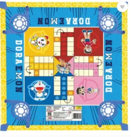 Itoys Doraemon Carrom Board for Kids - Multicolor