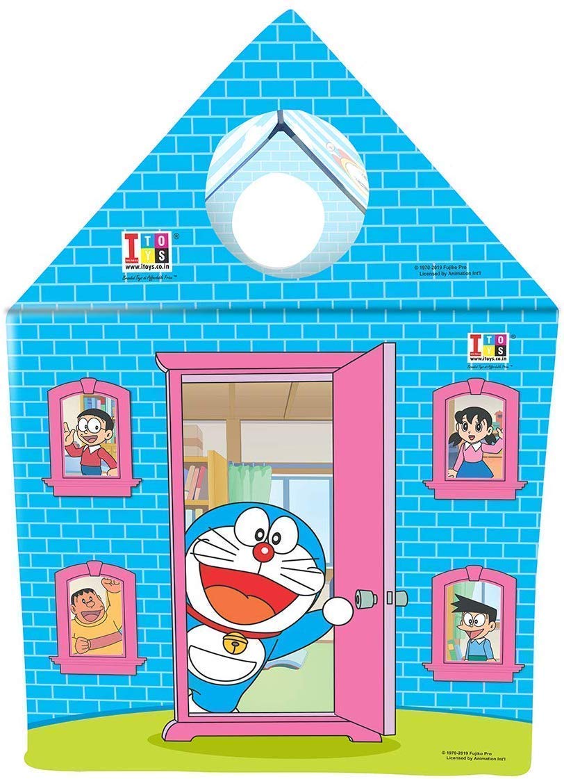 ITOYS Kid's Jumbo Size Extremely Lightweight Waterproof Spiderman & Doraemon Kids Play House Tent for 2-Year-Old Girls and Boys