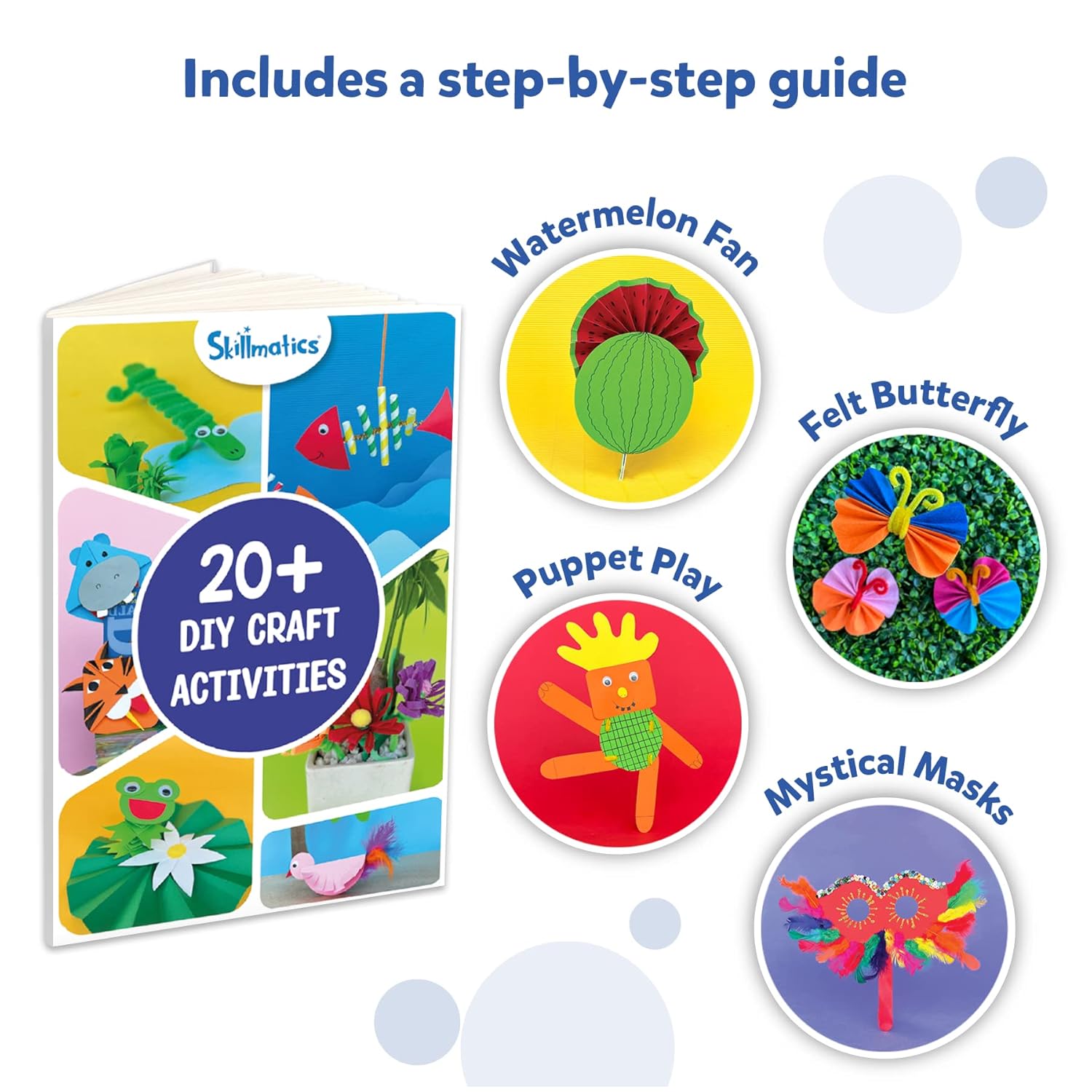 Skillmatics Ultimate Art & Craft Activity Kit, 2000+ Pieces, Art & Craft Supplies, Diy Creative Activity, Step-By-Step Guide, Gifts For Kids