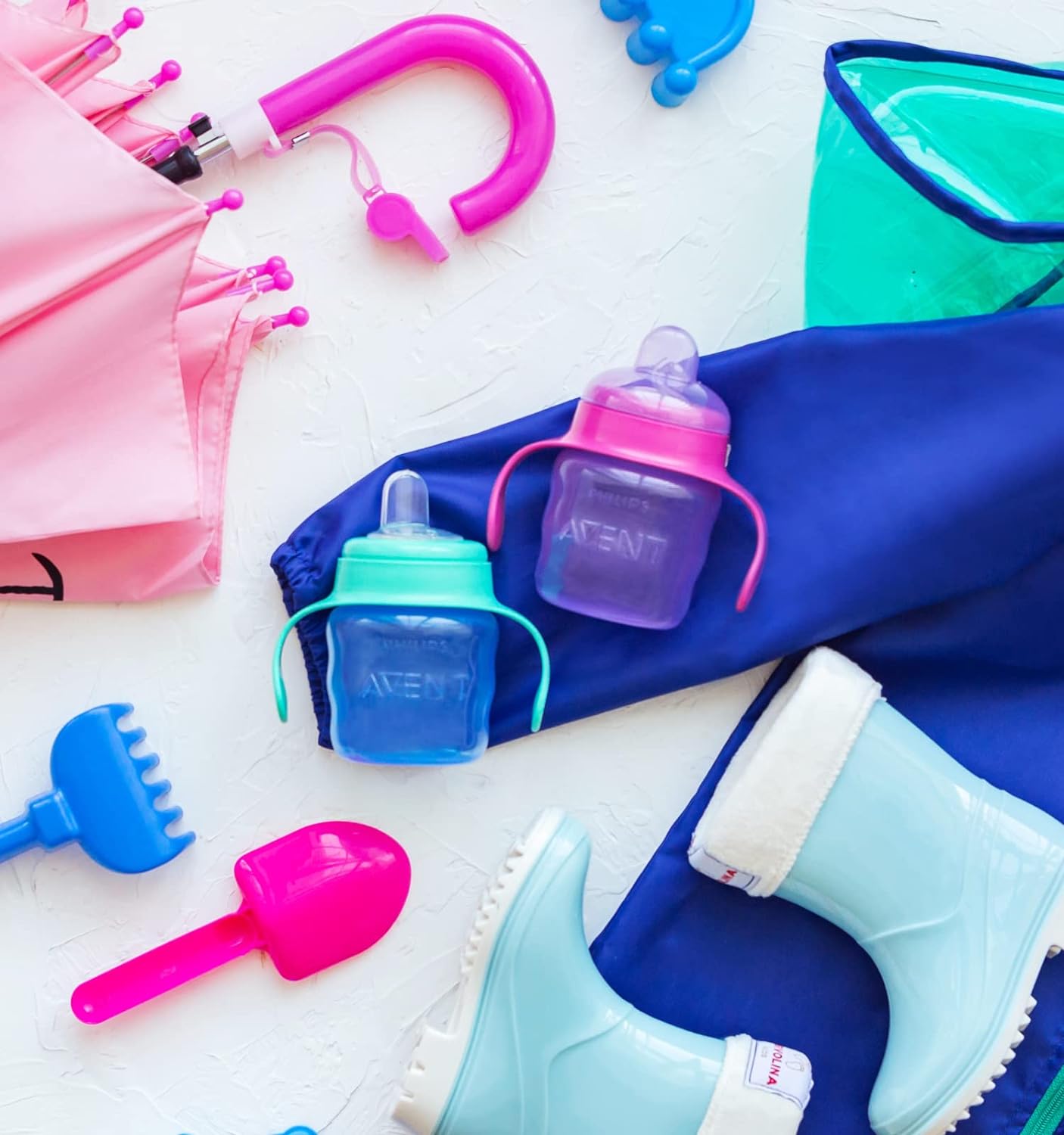 Philips Avent (6M+) Silicone Rubber Classic Soft Spout Cup| Pink/Purple | 1 Piece | SCF551/03 | 200 ML 7oz ( Cordlife )