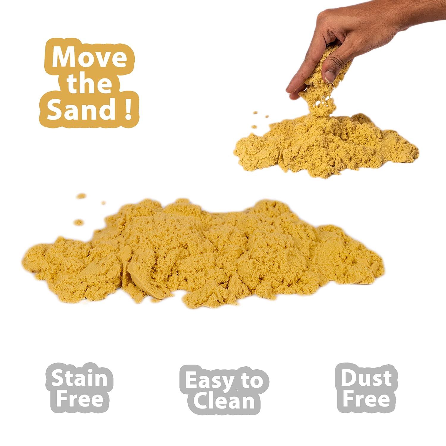 Ratna's Wonder Sand (Smooth) 1000 Grams Assorted Colours For Kids