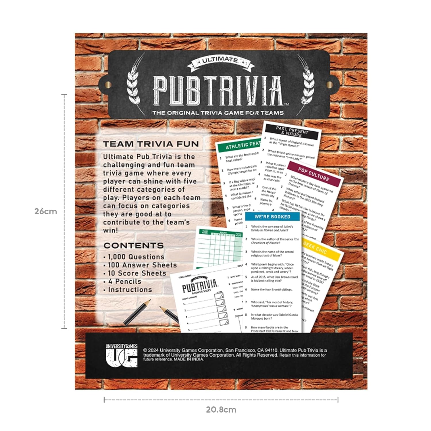Funskool Games Ultimate Pub Trivia, Team Trivia Game, for 4 or More Players, Multicolor