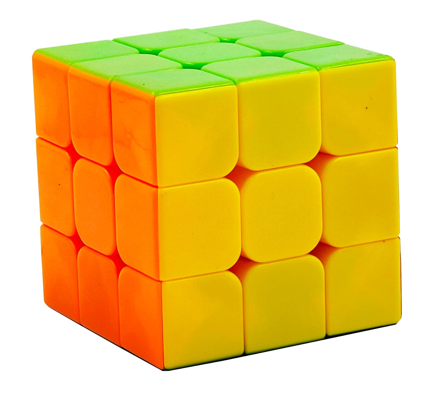 Bafna Cube's 3x3x3 High Speed Stickerless Magic Puzzle Cubes Multicolor