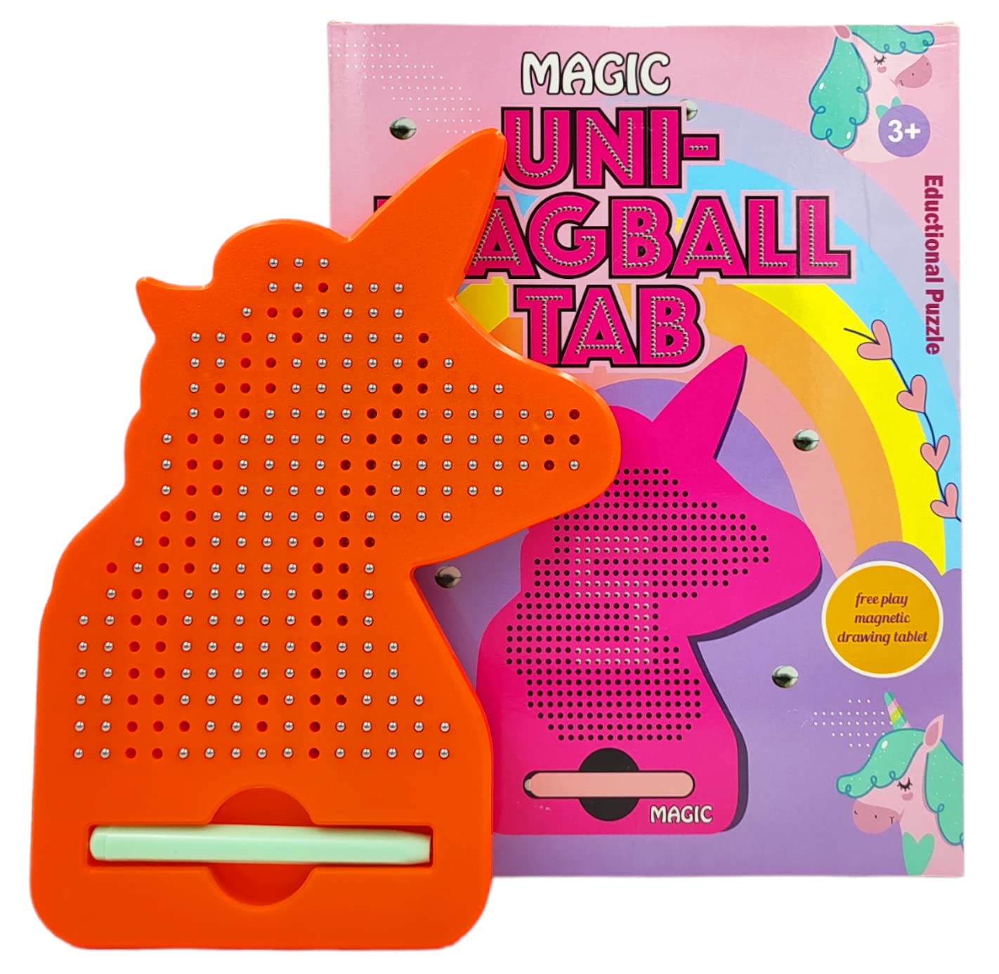 Unicorn Magnetic Board for Kids | Magna Board with Stylus | Fun Unicorn Magball Tab for Kids | Educational Unicorn Magna Board