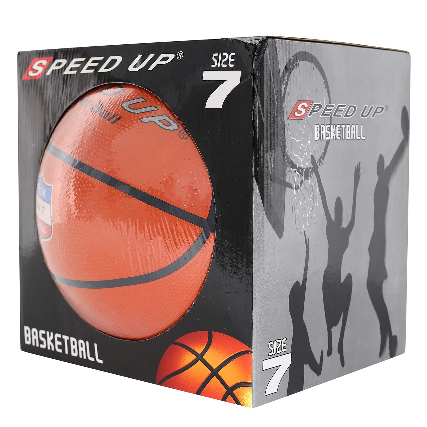 Speed Up Basketball for Kids - Size 7, 5 (Orange)