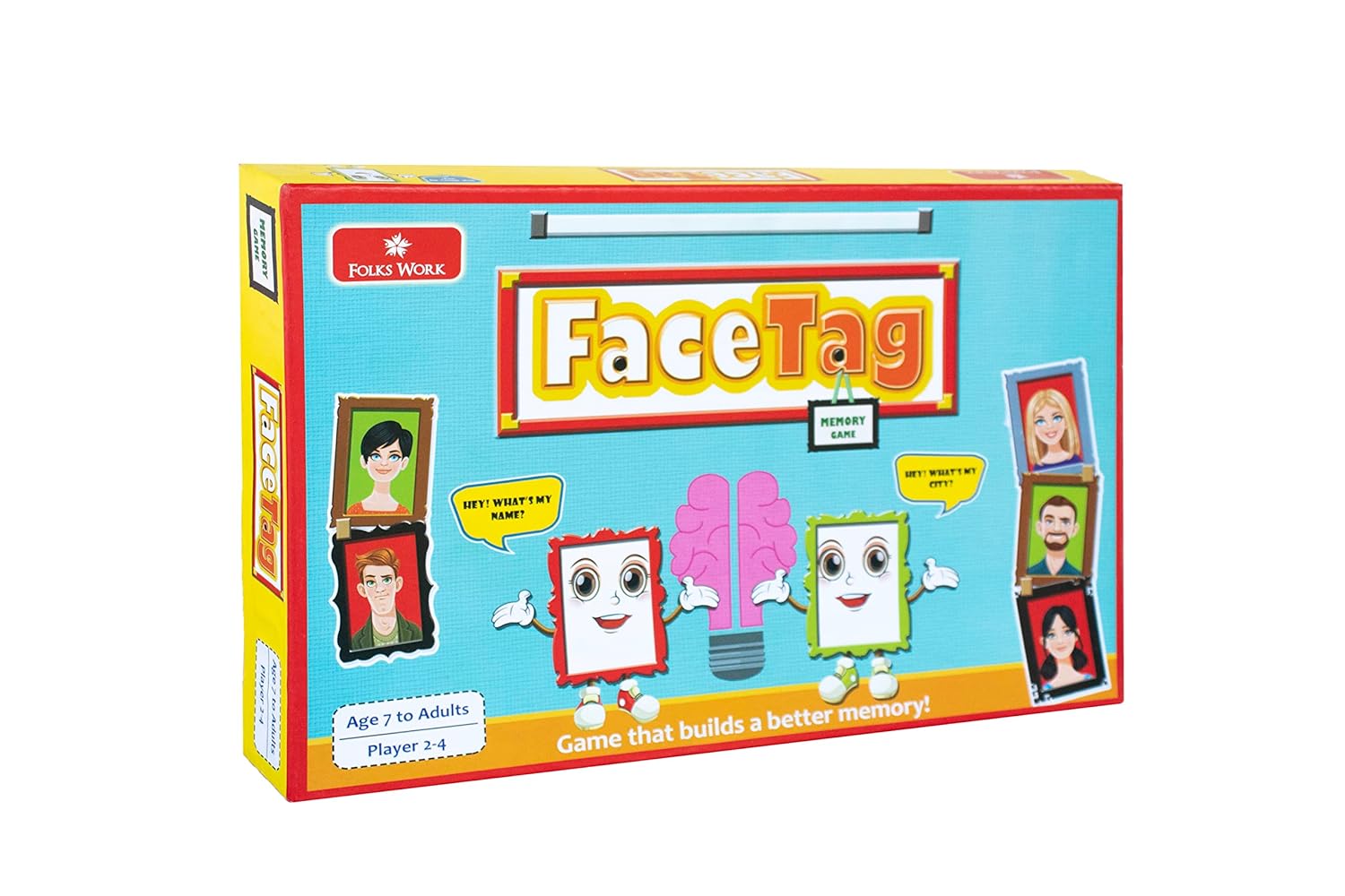 Folks Work Face Tag Board Game for Kids