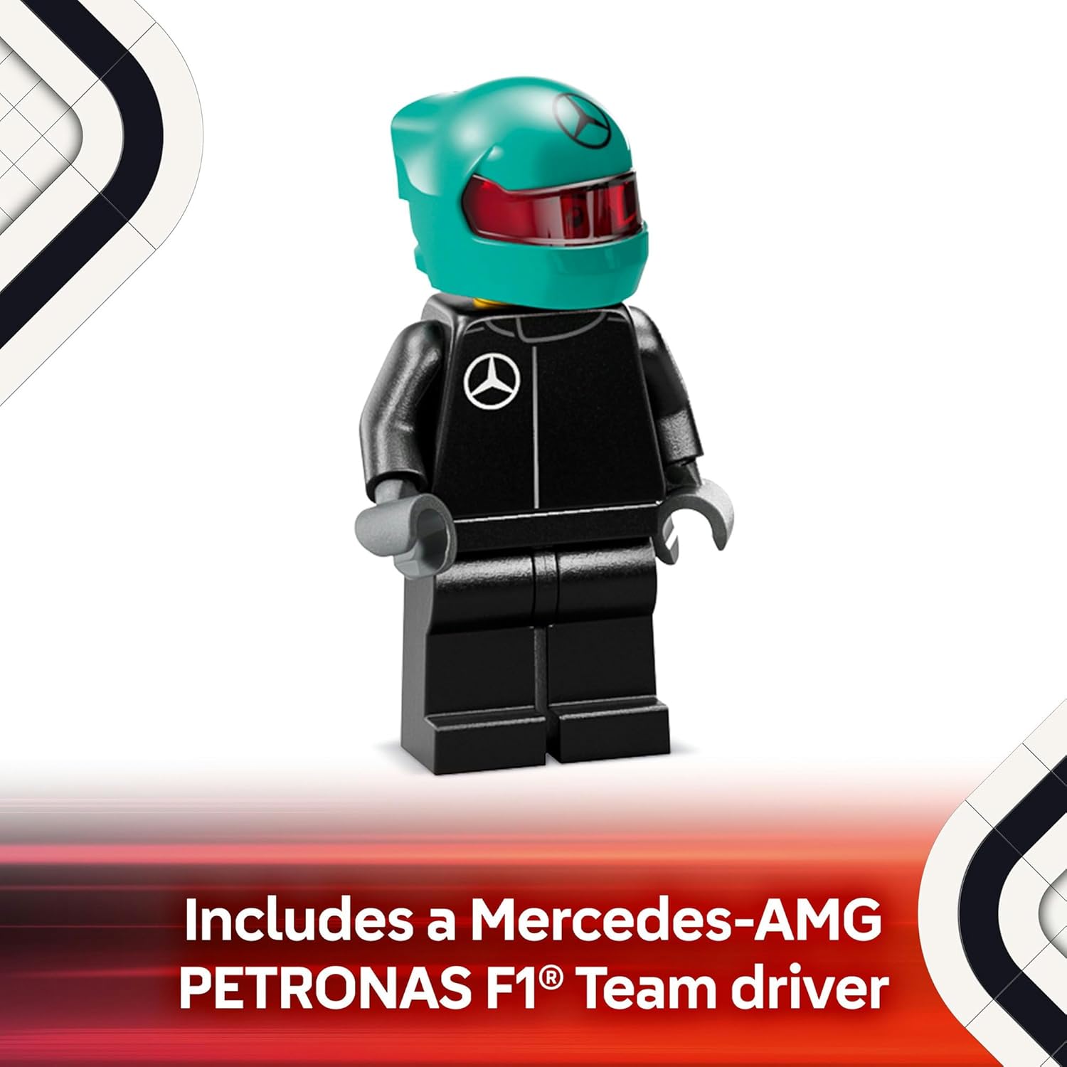 LEGO Speed Champions Mercedes-AMG F1 W15 Race Car Toy Vehicle 77244 Building Blocks Toys for 10+ Gift for Boys and Girls