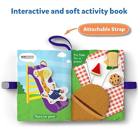 Skillmatics Quiet Book - Sensory Activity Book With 11 Interactive Daily Activities For Kids