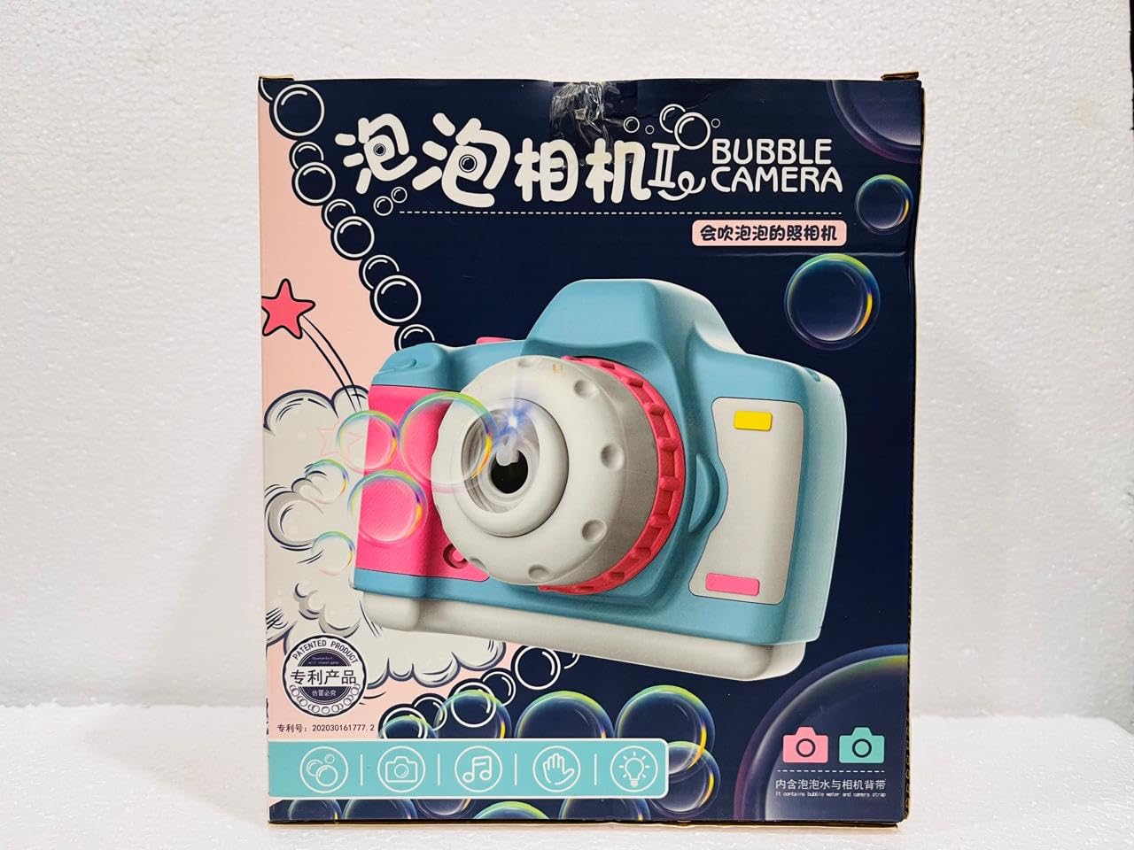 Toys Kids Bubble Camera, Mini Bubble Camera themed for Kids