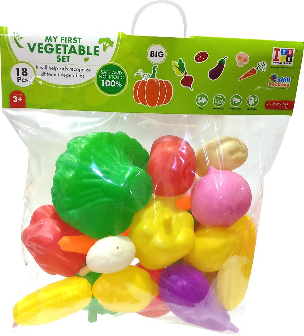 Itoy’s Vegetable Set of 18 Pieces for Kids, Multicolor