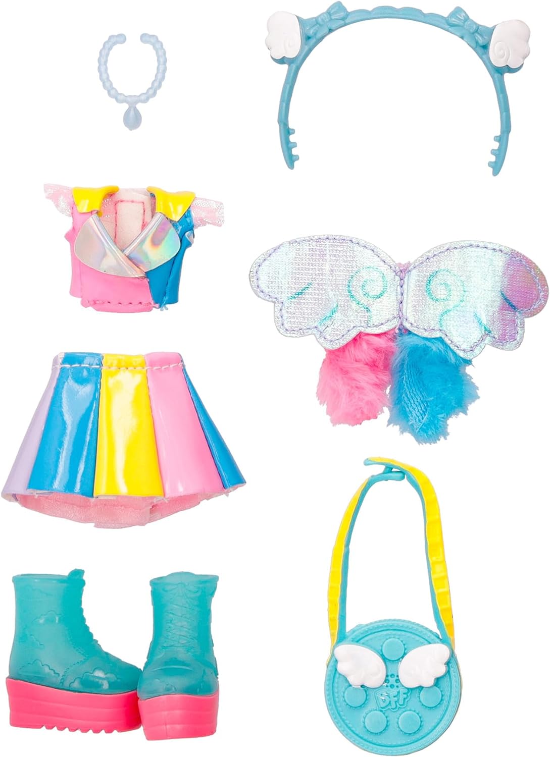 Cry Babies BFF Talents Series Jenna Doll with Long Hair, Fabric Clothes and 9 Accessories – Model Doll Toy Gift for Kids - Multicolor