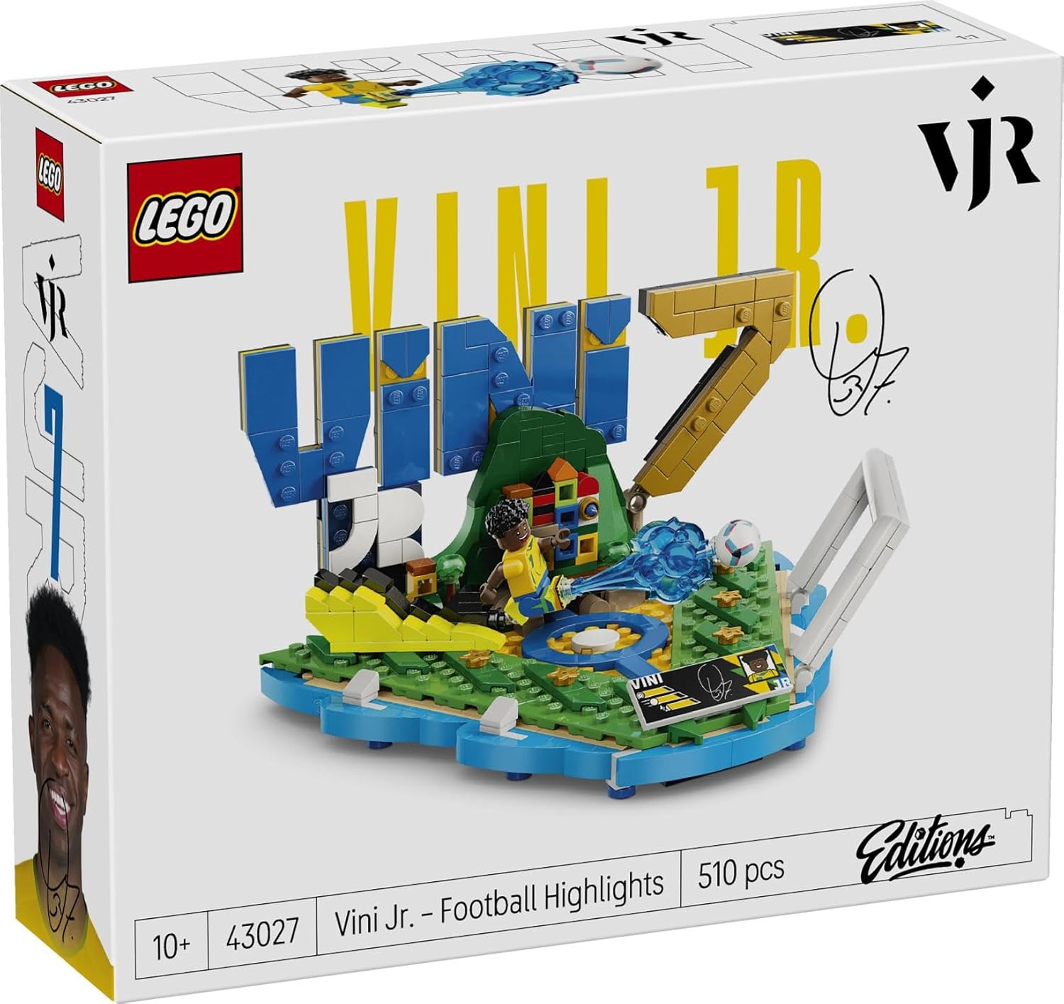 LEGO® Editions Vini Jr. – Soccer Highlights - Soccer Decor - Building Set for Kids - 43027