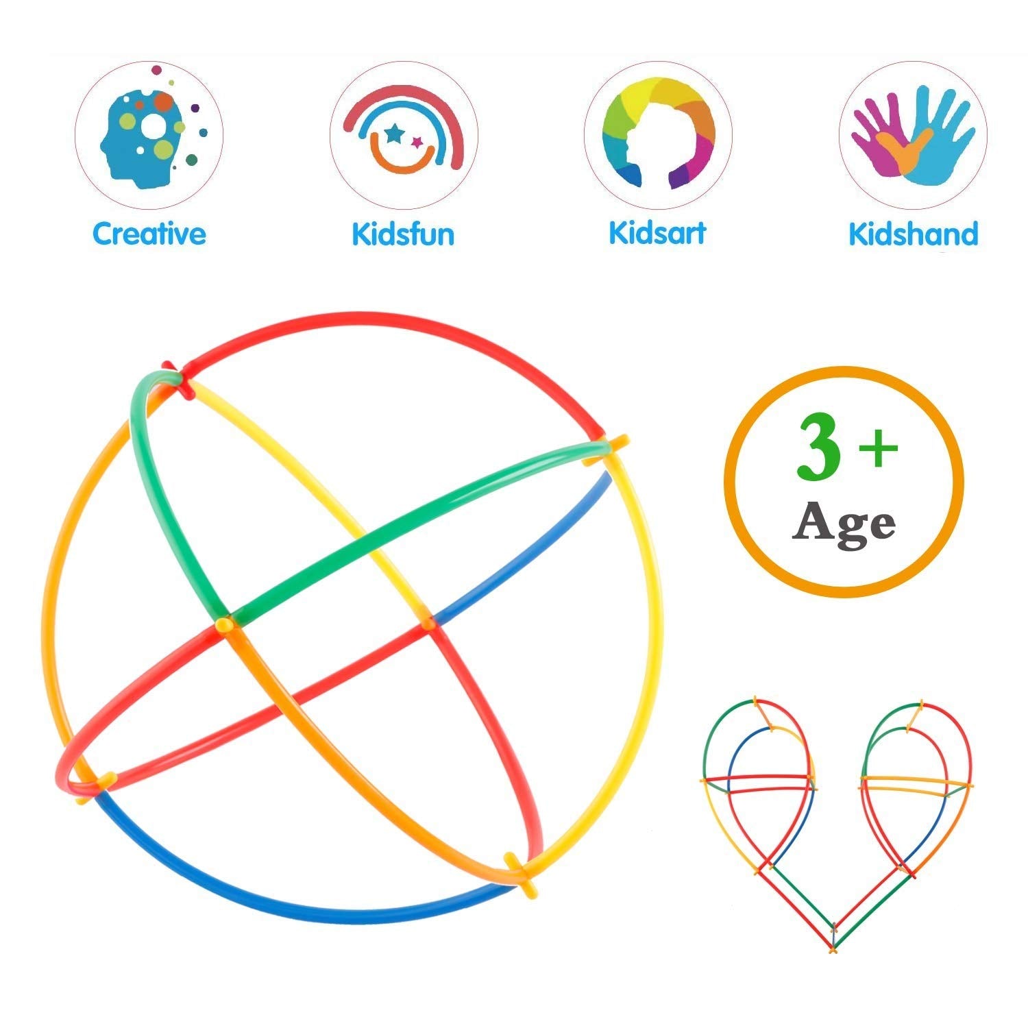 RATNA'S Straw Assembly Kit – Make Different Objects Using Straws