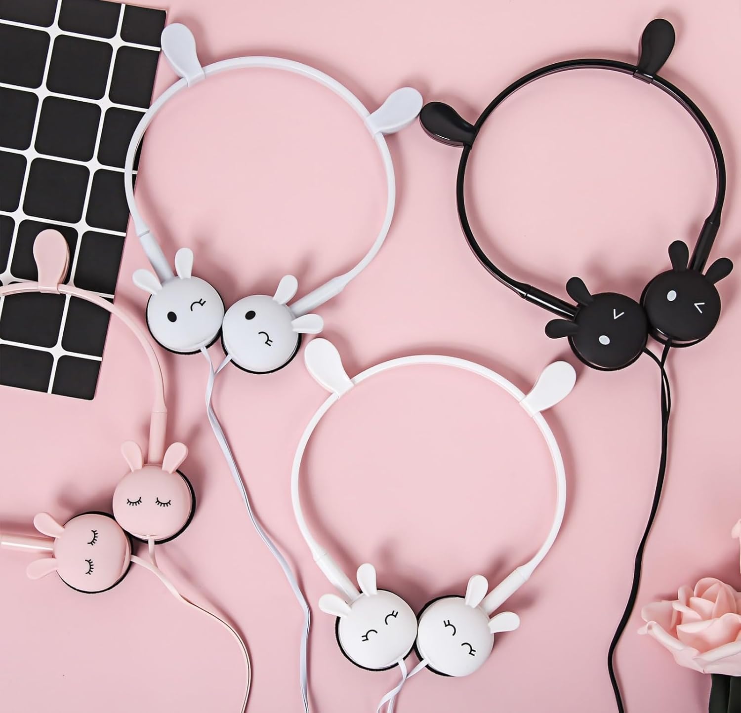 Cots and Cuddles Cute Rabbit Wired Earphone – Stylish Headphones, Stereo Earphones