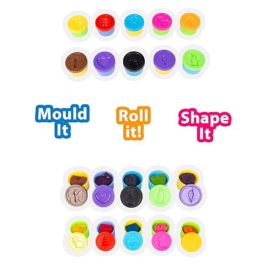 RATNA'S Super Dough 10 in 1 Kit. Soft & Smooth Dough - For Kids