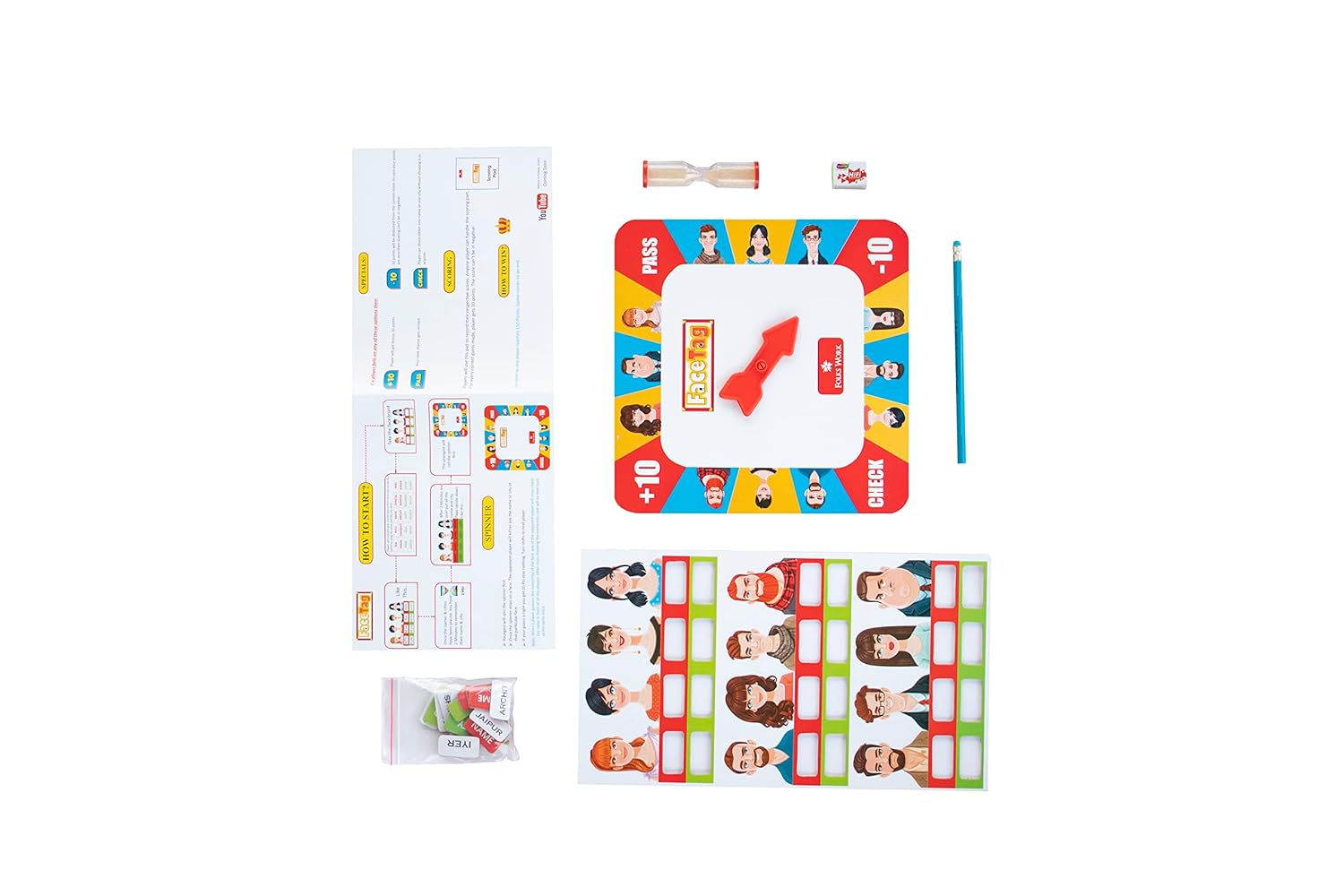 Folks Work Face Tag Board Game for Kids