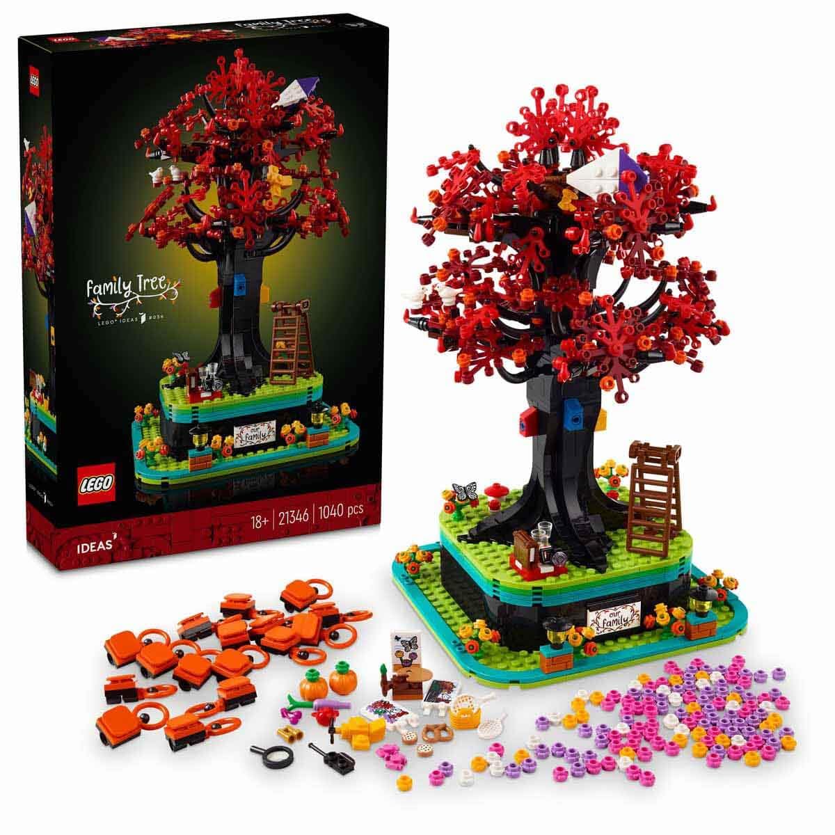 LEGO Ideas Family Tree Home Office Decor Gift Idea for Adults 21346 - Multicolor