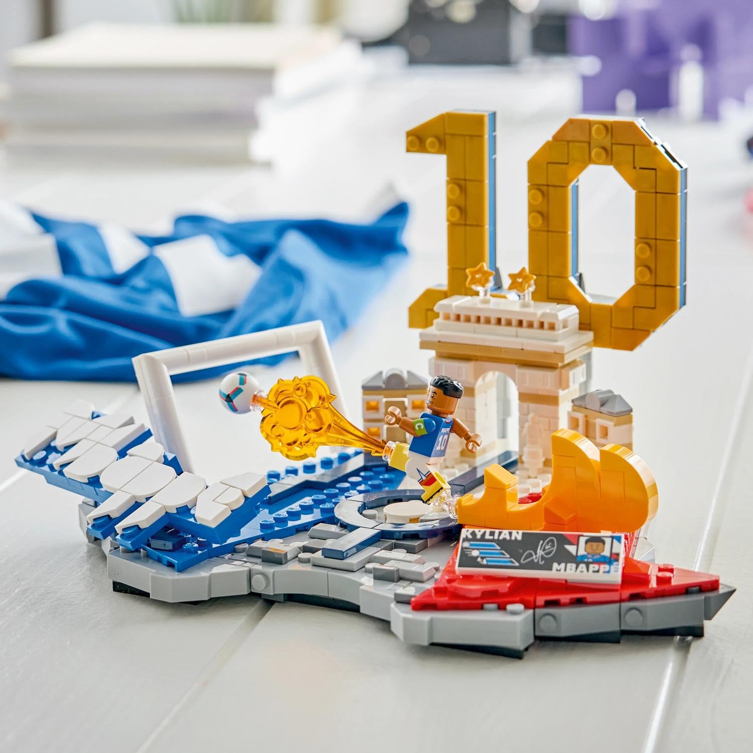 LEGO® Editions Kylian Mbappé – Soccer Highlights - Soccer Decor - Building Set for Kids - 43013