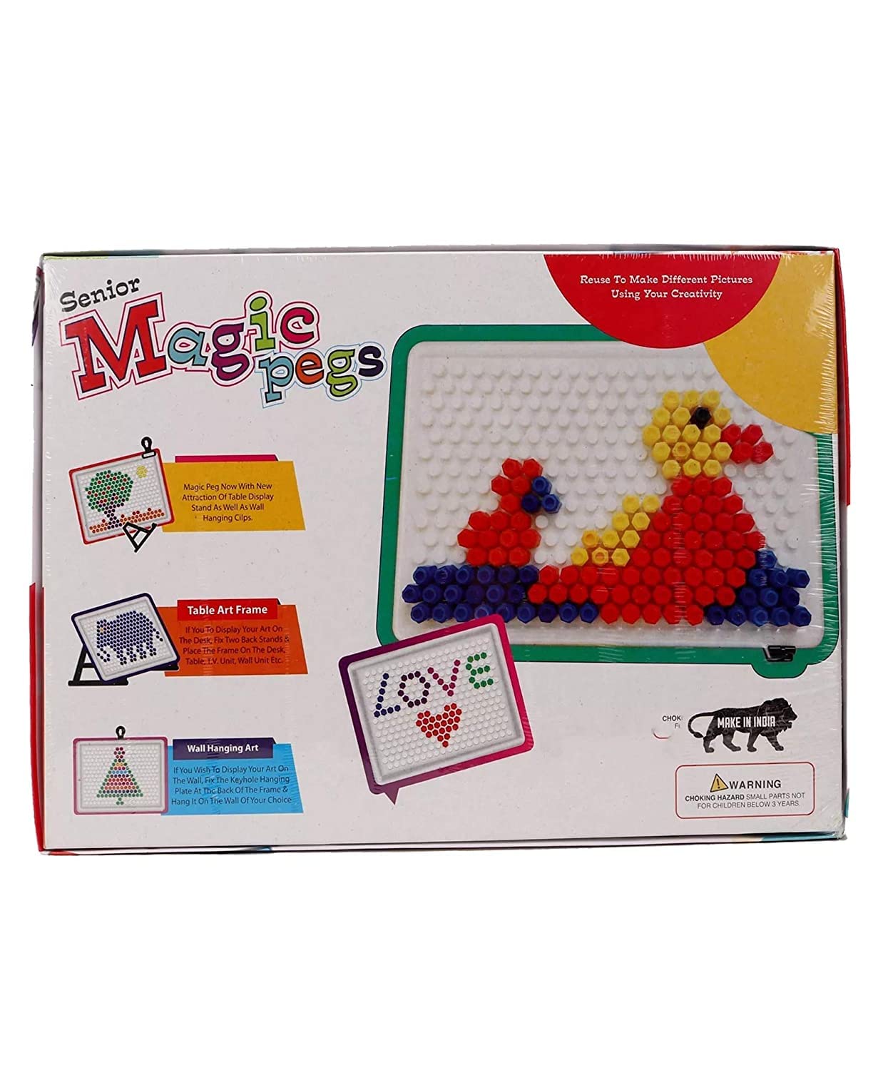 RATNA S Senior Magic Pegs – Create Their Own World Out of Pegs and Create Different Designs for Kids