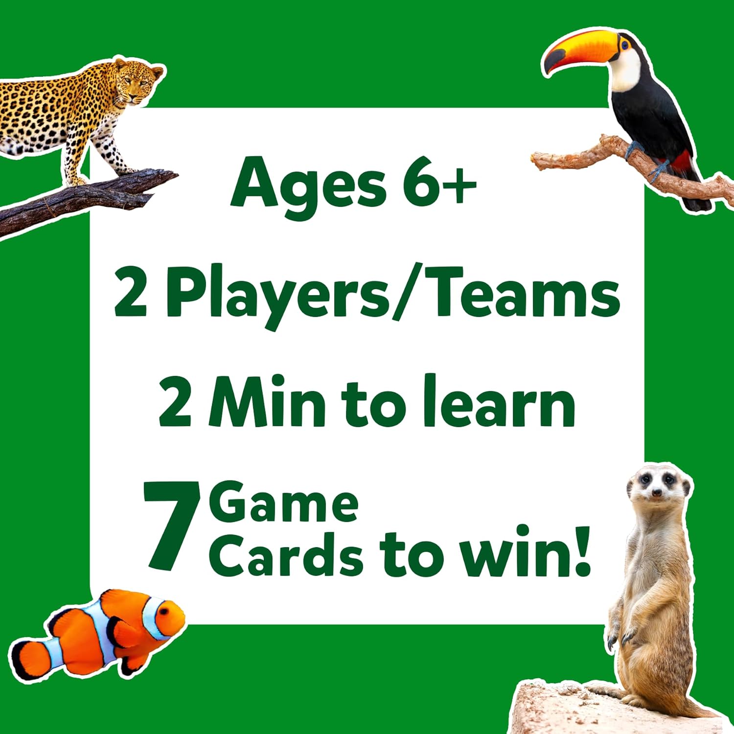 Skillmatics Card Game - Guess in 10 Picture Clues Animal Planet
