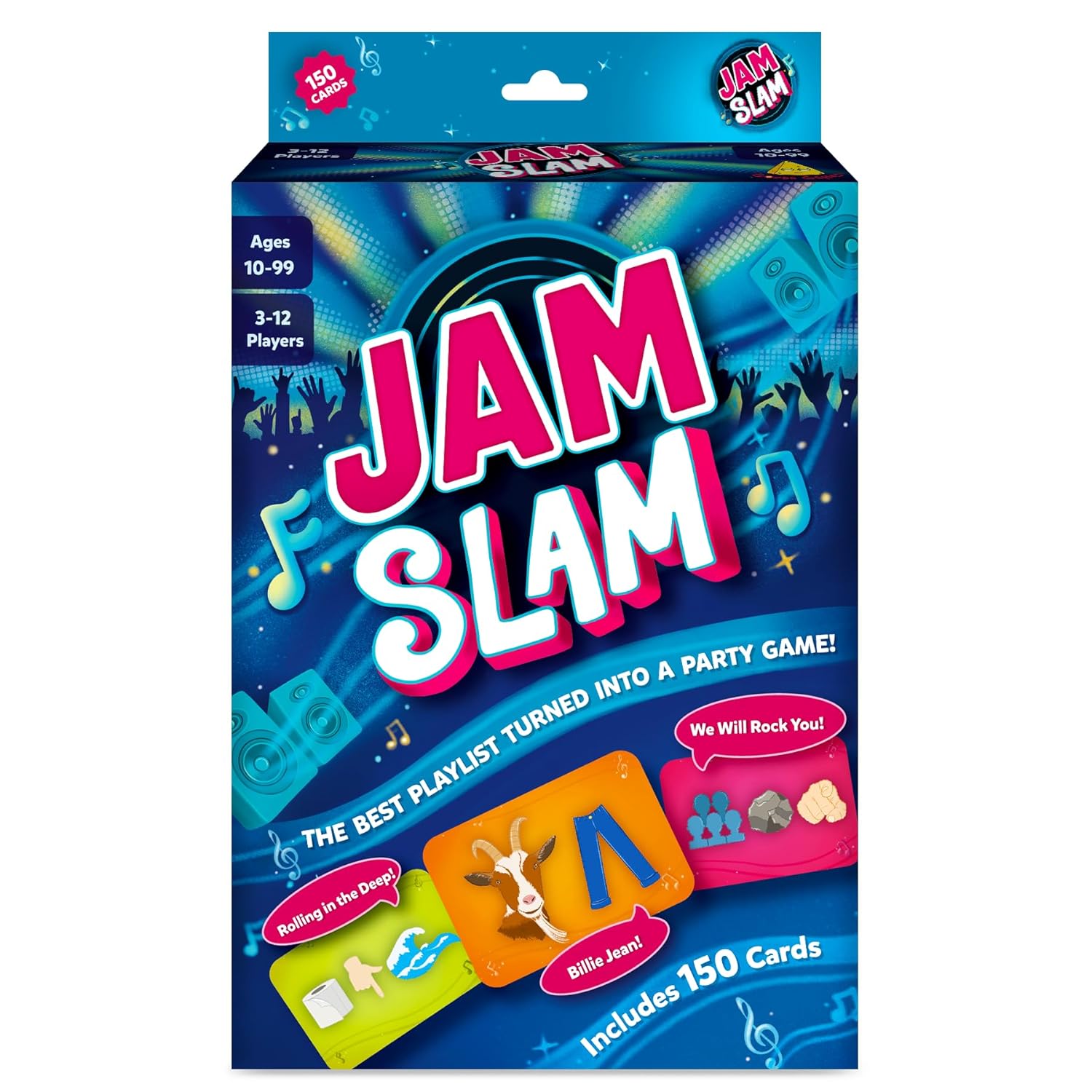 Jam Slam Music Card Game - Fast-Paced Song Guessing Party Game for Family Game Night, Fun for Adults, Teens & Kids, Gift for Music & Board Game Lovers