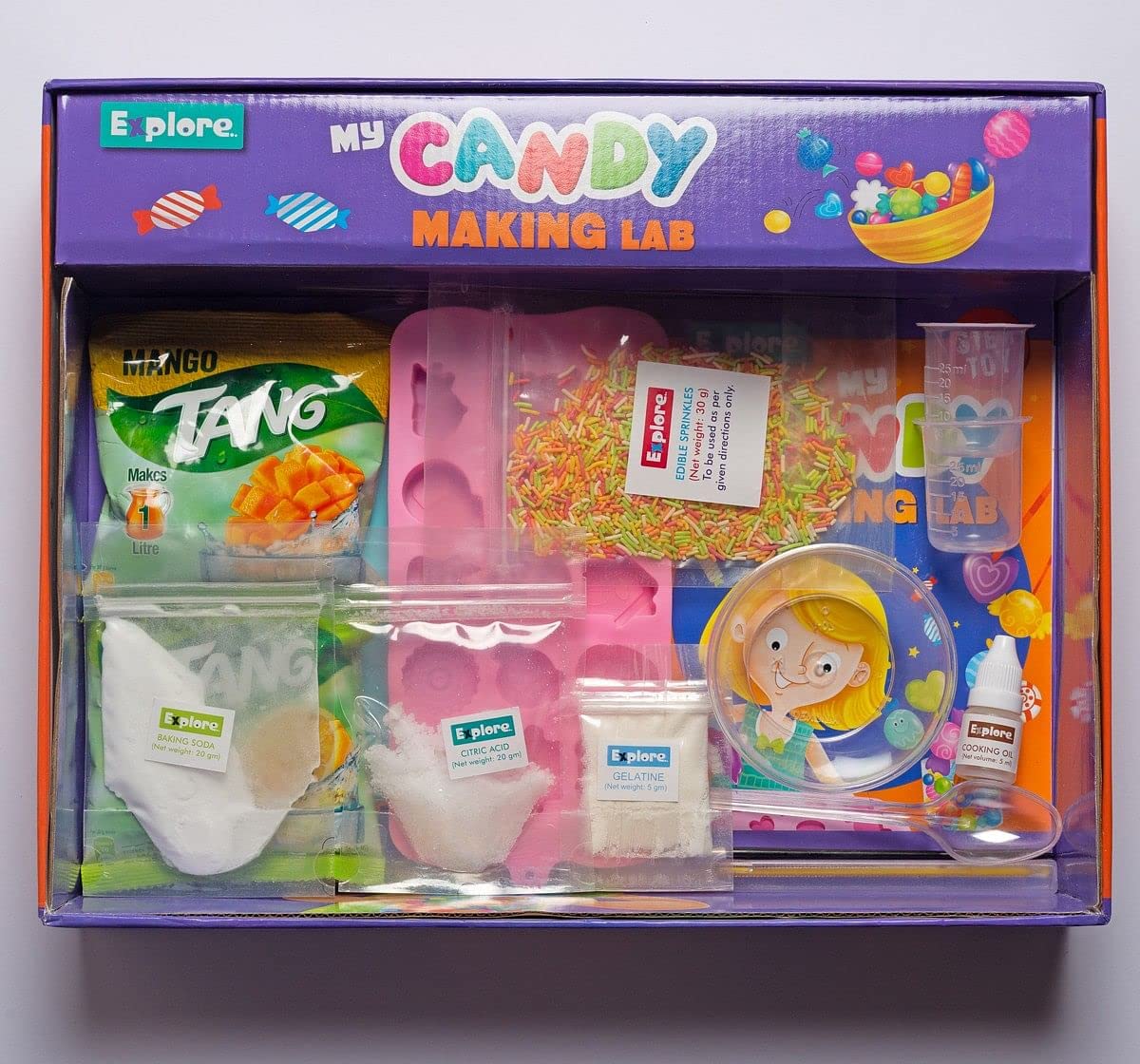 Eksploe Educational DIY STEM Learner - My Candy Making Lab Science Kit Activity Toy for Kids (Age 8+)