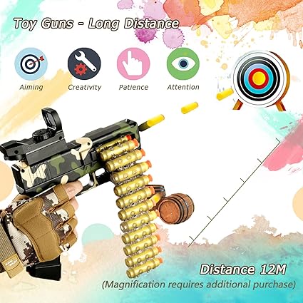 M16 Autometic Electric Manual Toy Gun For Kids - Multicolor
