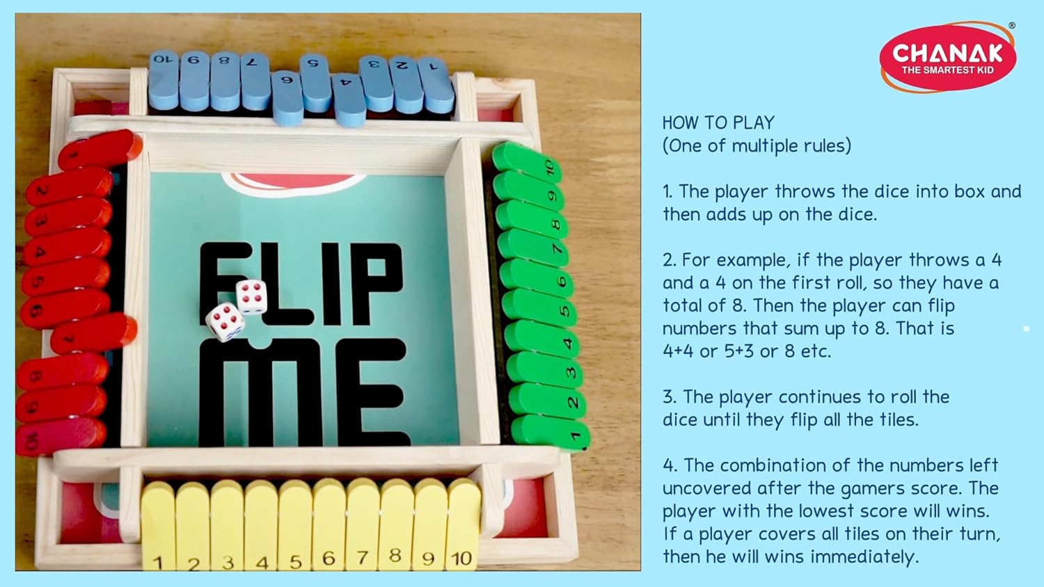 Chanak Classic Flip Me Multiplayer Game for Kids