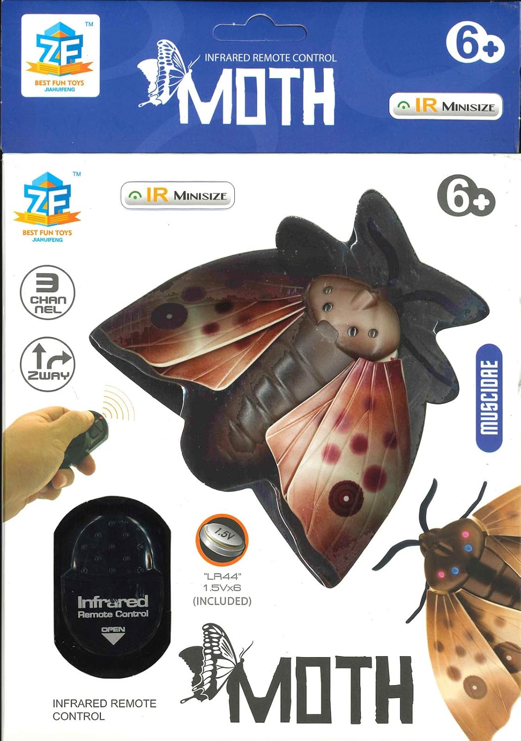 RC Moth Animal Toy Remote Controlled Car Vehicle Electric Insect Kids Toys Gifts for Kids