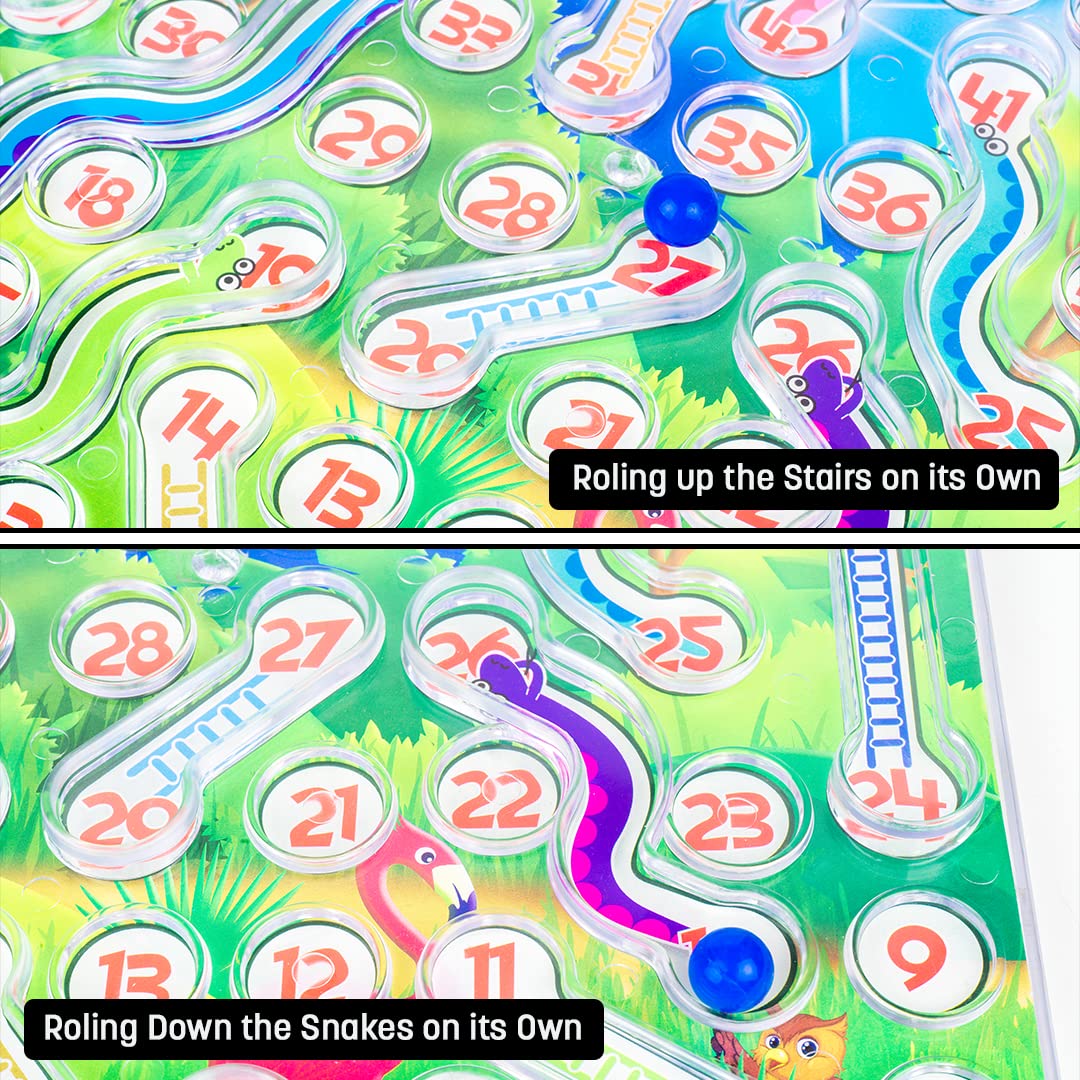 Ratna's Rolling Snakes & Ladders with Sliding Ball Concept | A New Way of Playing This Traditional Board Game for Kids & Family